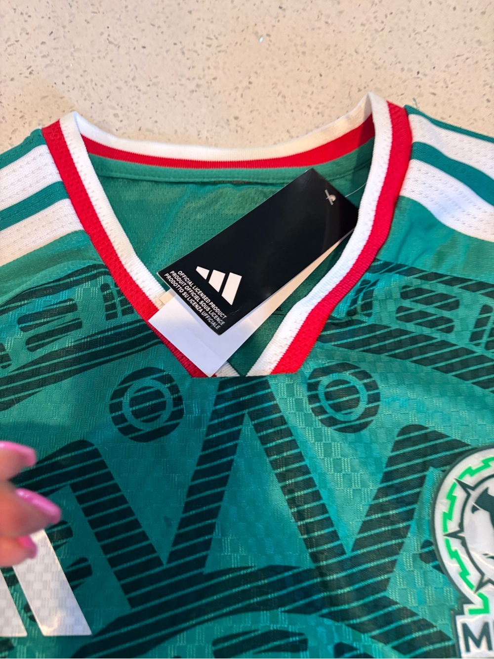 adidas Green White Red Women's Soccer Jersey